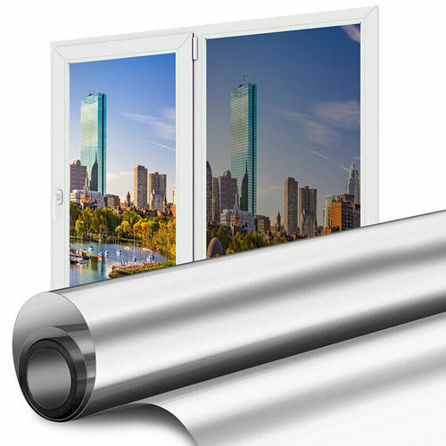 One Way Mirror Window Film Heat UV Reflective Privacy Tint Foil