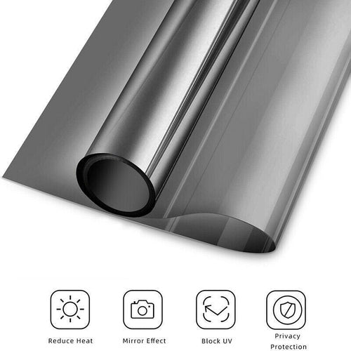 One Way Mirror Window Film Heat UV Reflective Privacy Tint Foil